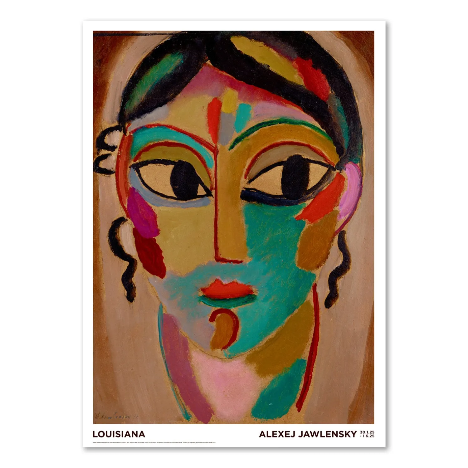Alexej Jawlensky – Mystischer Kopf: Mädchenkopf (frontal) (1918)