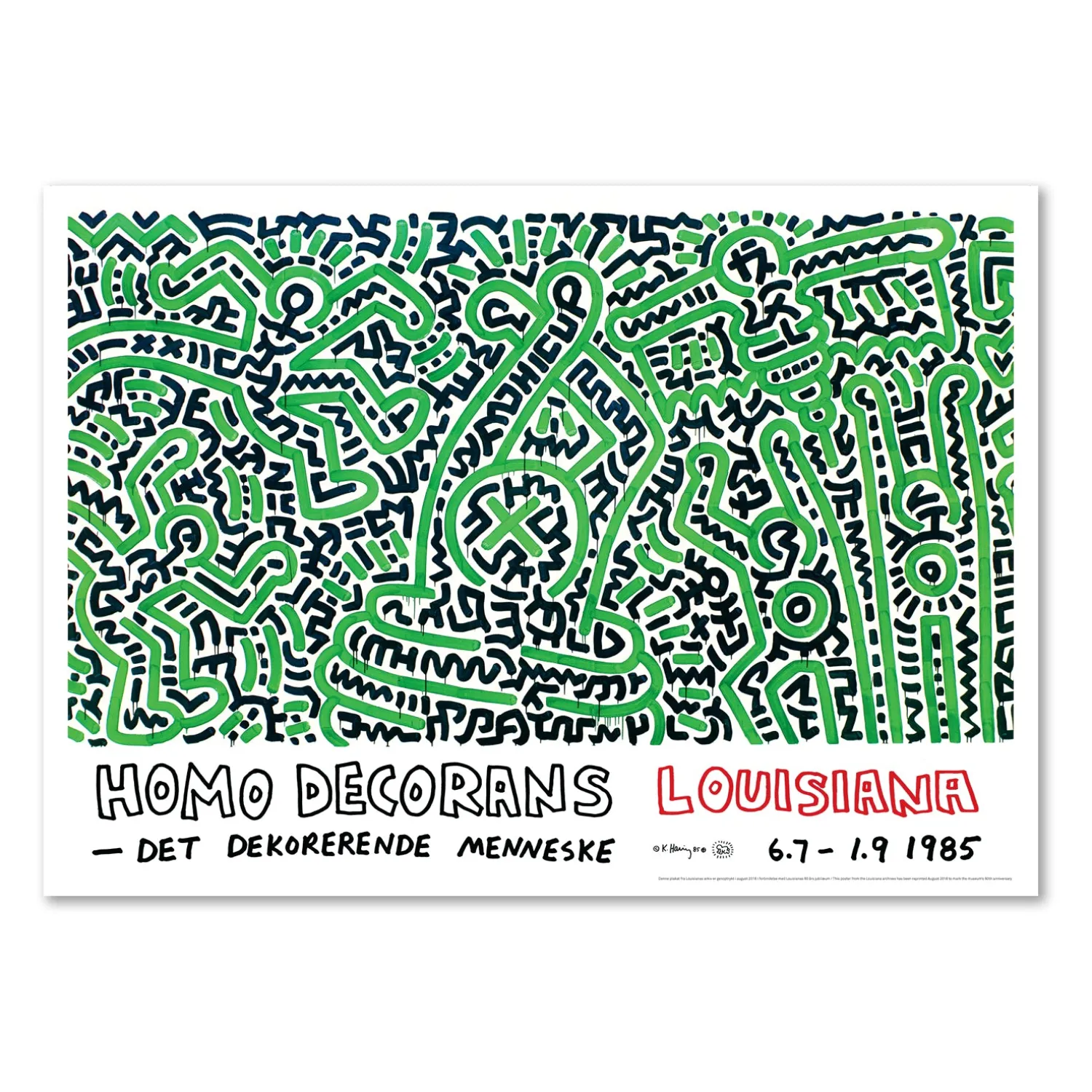 Keith Haring – Jubilæumsplakat - Homo Decorans (1985)