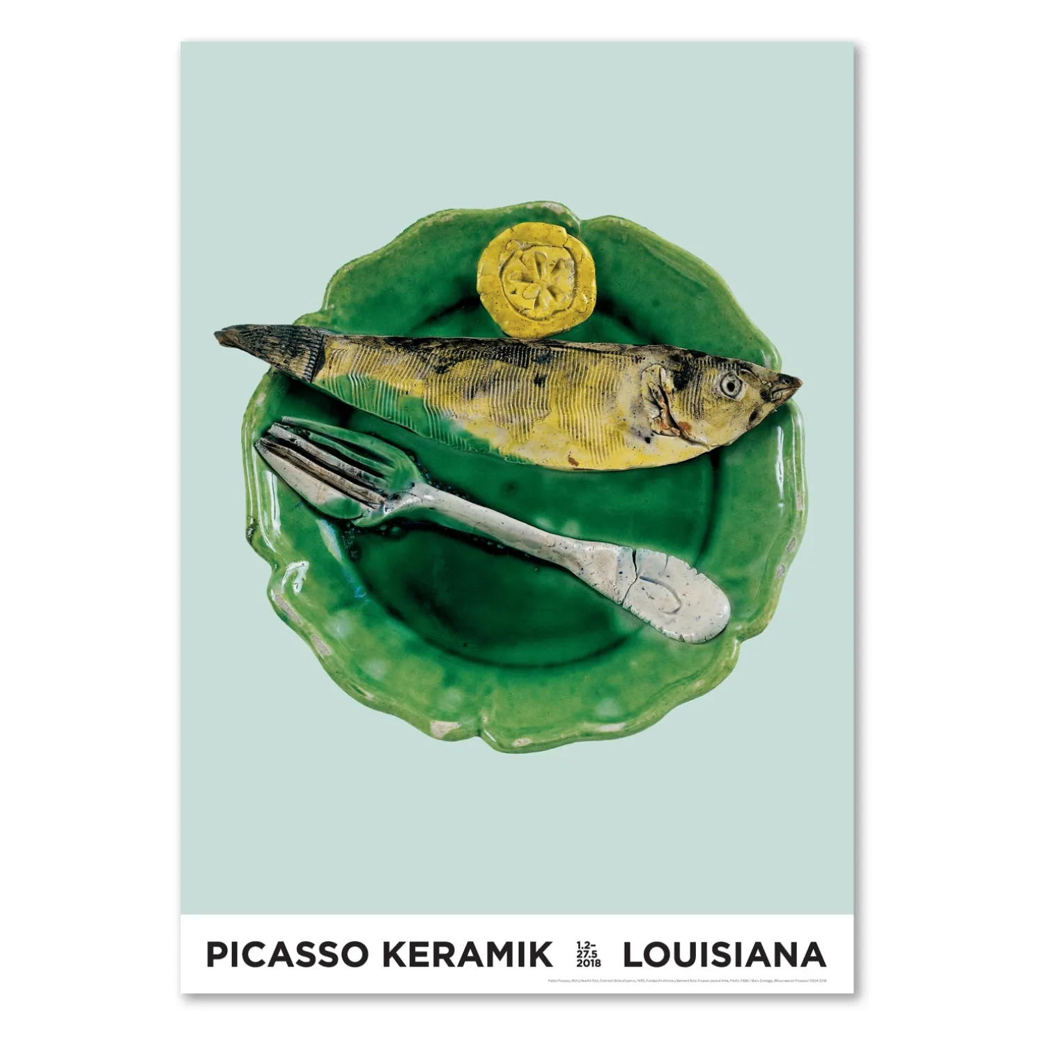 Pablo Picasso – Still-life with Fish Fork and Slice of Lemon (1955)