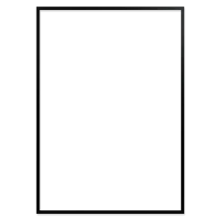 Ramme 83.9 x 117.8 cm – sort egetræ