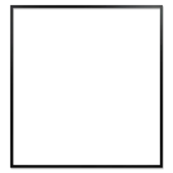 Ramme 100 x 107 cm – sort egetræ